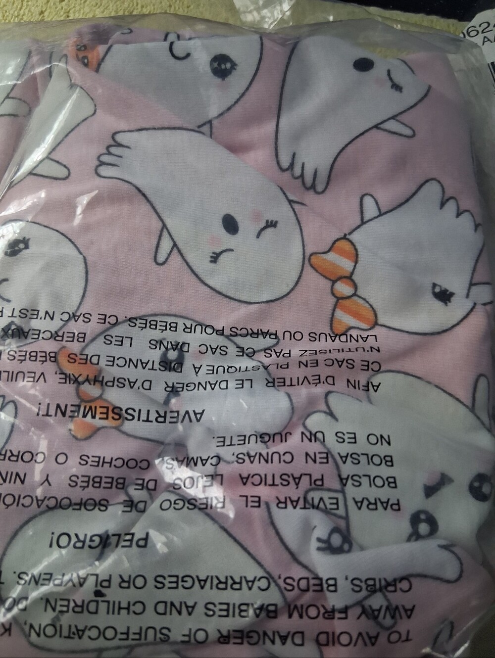The Children's Place Girls' Pink Ghost Print Pajamae Size 10